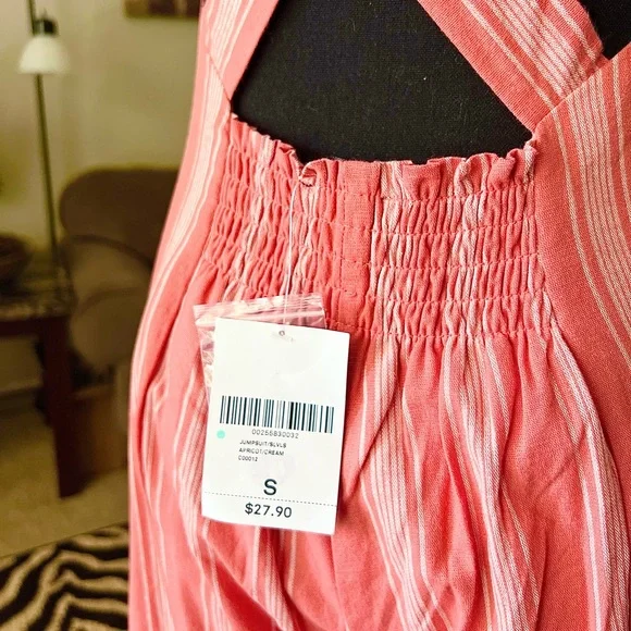Forever 21 Striped Jumpsuit Size Small NWT - Picture 6 of 11